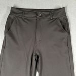 Bamans Womens Small Black Straight Leg Casual Dress Pants Pockets Stretch Photo 2