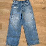 ACNE Studios Jeans Distressed Low Rise Baggy Size 31 Blue Photo 0