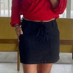 Lucky Brand  Utility belted Black Mini Skirt 4/27 Photo 2