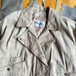 wilson's leather  Tan Crinkle Leather Bomber Jacket Photo 1