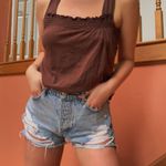 Rocker girl Y2K Brown Tank Top  Photo 0