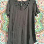 Zenana grey criss cross top nwt Photo 0