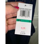 Michael Kors NWT  Women's Chain Halter Blouse Large‎ Blue Gold Party Photo 6