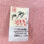 7th Ray ‎ Cable Knit Button Front Shirt Jacket Shacket Pink Small Photo 11