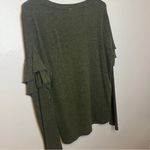 Xhilaration Olive Green Women's Graphic Top Photo 5