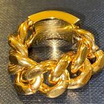 Saint Laurent Chain ID Plaque Ring in Metal Gold size 6 Photo 8