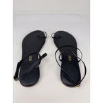 Tkees Phoebe Womens Sandals Black Leather Crossover Strap Flat Comfort US 9 Photo 5