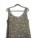 Vintage True Y2K Giovana USA Women's M Tank Dress Floral Sleeveless Sage Green Photo 7