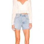 Free People Chloe Smocked Tie Neck Cotton Top Photo 2