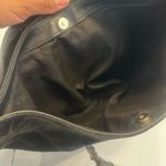 GANSON Black Suede Shoulder Bag Black Photo 5