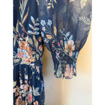Current Air  Boho Floral Maxi Dress Navy Size S Photo 5