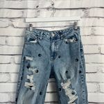 Tinseltown  Skinny Jeans High Rise Distressed Light Wash Women’s 7 Yin-Yang Y2K Photo 4