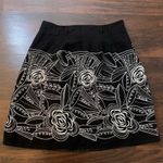 Michele black & white embroidered midi a Photo 1