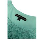 J. McLaughlin Chris Mclaughlin Green/ Blue Embroidered Lace Short-Knee Length Dress Size 18 Photo 4