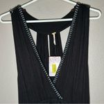 Free People NEW  Megan black crochet waist peplum tank top women’s size medium Photo 4