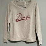 Alta Gracia  Gray Long Sleeve Athletic Shirt Maroon Dawgs Back Cutout Size XL Photo 0