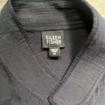 Eileen Fisher Navy Open Front Jacket Long Sleeves Fall Winter Size M Flawed Photo 2