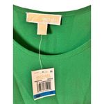 Michael Kors Michael Large Emerald Green Layered Chiffon Blouse Womens Photo 5