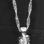 Silver Cowboy Boot Necklace Photo 0