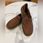Ariat Brown and Teal Slip-On Shoes Photo 2