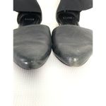 Eileen Fisher Allot Ballet Flat Black Leather Mesh Ankle Strap Zipper Size 7.5 Photo 7