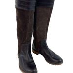 Timberland Knee High Brown Mixed Leather Boots Womens US Sz 7 Zip Casual Winter Photo 0