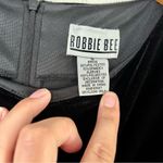 Robbie Bee Vintage 90s Velvet Sheer Sequin Sleeve Dress Size 10 Holiday Photo 2