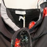 NWT Starlow Senorita Floral‎ Dress in Black Red Dainty Milkmaid Edgy New Size XS Photo 5