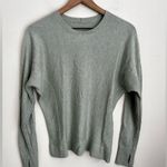 Lululemon Cashlu Knit Pullover Sweater Fern Green long sleeve cashmere blend 6 Photo 2