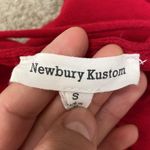 Newbury Kustom  Red Button Up Crop Top Size S Photo 1