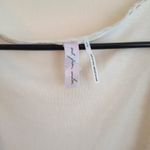 Urban Outfitters UO Out From Under Ivory Y2K Cropped Lace Longsleeve Ribbed Top Large Photo 4