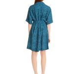 DYVNA Safari Belted Silk Blend Dress Size M Photo 3