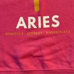 Anthropologie ‎ Aries Zodiac Pink Pullover Astrology Birth Sign Sweatshirt Size M Photo 1