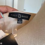 Fred David  Tan Button Blouse-NWT Photo 3