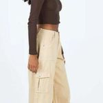 Princess Polly Adrianne Stone Beige Wide Leg Cargo Jeans 8 Photo 3