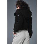 Alo Yoga Alo Foxy Sherpa Fleece Fuzzy Jacket Coat Black XS Photo 1