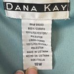 DANA KAY | Aqua Sleeveless Cocktail Dress Sz 18W Photo 4