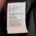 American Eagle AE Black Wash Denim Frayed Hem Hi Rise Festival Mini Skirt Photo 6