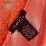 Rue 21  White Coral Striped Tie Dye Lace Tank Top Size M Photo 1