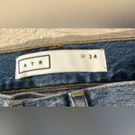AYR  The Empire Jeans Aquarius Wash Cropped Ankle Luxe Basics Straight Leg Sz 24 Photo 11