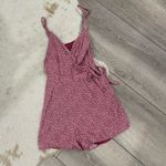 Abercrombie & Fitch  red floral wrap romper Photo 0