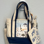 C&C California | “Greece” Canvas Mini Tote w/ Wristlet/Wallet 💙 Photo 0