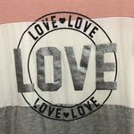 Raggs II Riches  color block blush LOVE graphic‎ tee plus size 1x Photo 1