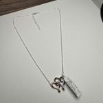 Interlocking Hearts Two Tone Pendant Crystal Necklace NWT $50 Kohl’s Silver Photo 6