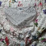 Temptation Positano Lace Pattern Maxi Dress Small Strapless White Eyelet‎ Floral Photo 3