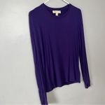 Michael Kors  Women's Long Sleeve Top in Rich Purple Photo 1