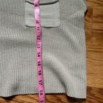 Cropped cotton sweater sleeveless Tan Photo 2