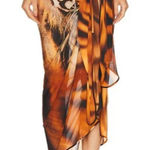 SKIMS $198 NWT  x ROBERTO CAVALLI PAREO WRAP SZ M-XL Photo 0