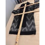 Gap Women Medium Sleeveless Shawl Collar Cardigan Open Front Medium Wave Print Photo 7