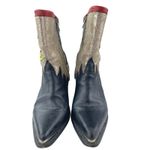 Mezcalero $450 Let's Go Dance Western Cowboy Graphic Glitter Metallic Boots Sz 8 Photo 1